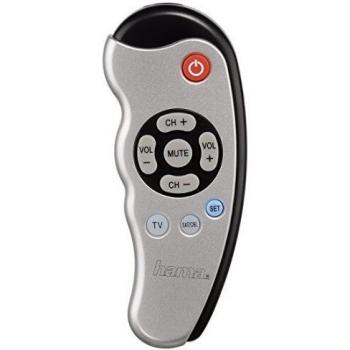 Hama 040085 - Universal 2 in 1 Zapper control remoto, AAA, color Plata