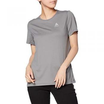 Odlo T-Shirt s/s Crew Neck CARDADA Camiseta, Mujer, Steel Grey, Medium