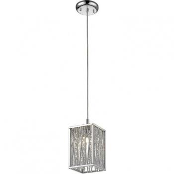 Suspensión Melenki Cromada 140 Cm - Lámpara de techo, 1 luz, acabado cromo pulido