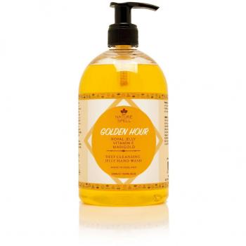 Nature Spell Golden Hour Jabón de Manos con Jalea Real, Vitamina E y Caléndula 500 ml