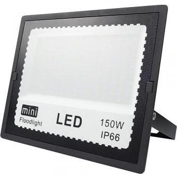 Proyector LED Zircon 150W 6500K Negro 15000lm IP66 Alta Potencia 120º 22x27x3,7 cm