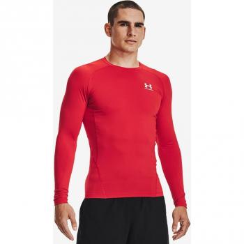 Under Armour Men's HeatGear Long Sleeve Compression T-Shirt - Red