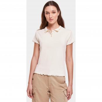 Urban Classics Women's Plus Size Ribbed Polo T-Shirt