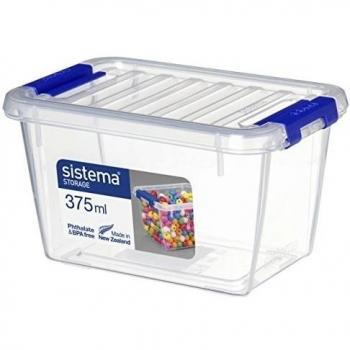 Sistema Storage Contenedor, Polipropileno, Plástico, Transparente, 375 ml