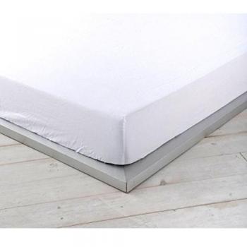 NATURALS Bajera de Lino Blanco Cama 135 cm