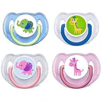 Philips Avent Classic - Chupete para 6-18 meses, color azul/rosa
