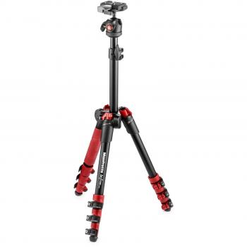 Manfrotto Befree One - Kit de trípode de Aluminio con rótula de Bola, Rojo