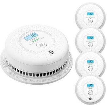X-Sense Detector de CO con Pantalla Digital, Detector de monóxido de Carbono, con una Vida útil de 10 años, batería reemplazable, Certificado BSI según EN 50291, CD01