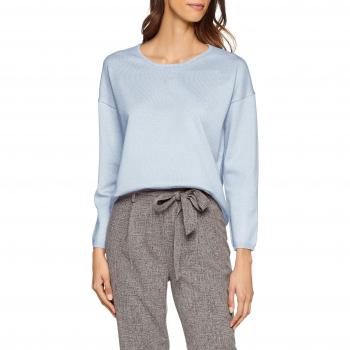 SELECTED FEMME Slfminna LS Knit O-Neck Noos, suéter para Mujer, Azul Skyway, 38