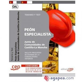 Peón Especialista. Junta de Comunidades de Castilla-La Mancha. Temario y Test