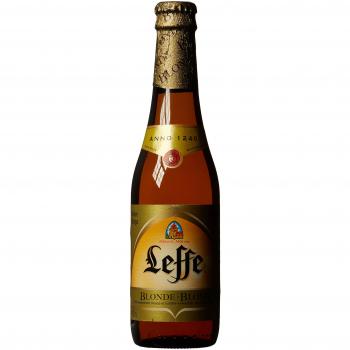 Cerveza Leffe Blonde 6 Botellas de 0,33 L - Cerveza Bionda Belga D'Abbazia Doble Malta