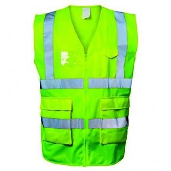 Chaleco de Advertencia ALBIN XXL Amarillo EN ISO 20471 Clase 2/EN ISO 13688 SAFESTYLE