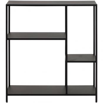 Consola moderna en metal negro L80 cm PODIUM