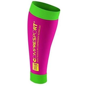Compressport R2 - Pantorrillera unisex, color rosa fluor, talla 1