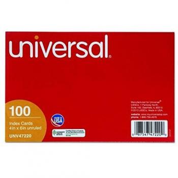 Universal unv47220 Negro tarjeta de índice