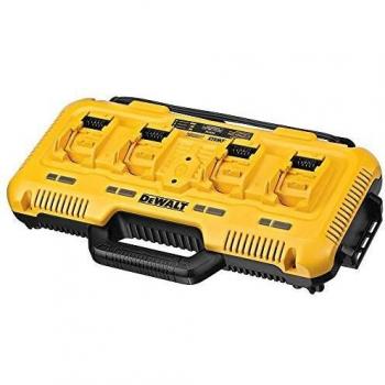 DeWalt DCB104-QW DCB104-QW-Cargador rápido 4 Puertos XR FLEXVOLT: 54V-18V-12V Carril Li-Ion