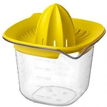 Brabantia Tasty Colours Recipiente medidor/Exprimidor, Plástico, Amarillo, 13x13x13.2 cm