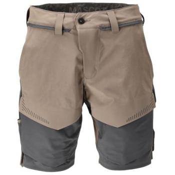 Pantalones Cortos Personalizados Mascot, Stretch Extremo, Arena Oscura / Gris Piedra, Talla 52