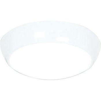 Plafón Vigor LED empotrado redondo 325mm IP44 16W Policarbonato blanco brillo