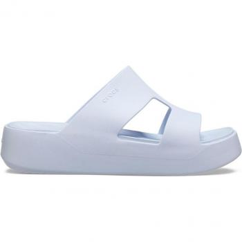 Sandalias de mujer Crocs Getaway Platform H-Strap blancas, talla 41-42