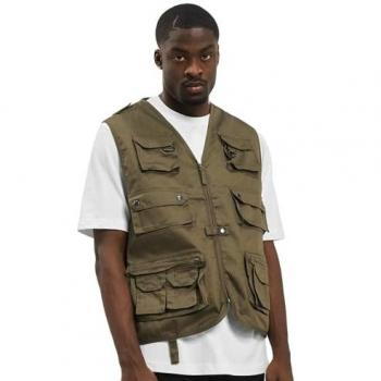 Brandit Olive Hunting Vest for Men - Size M