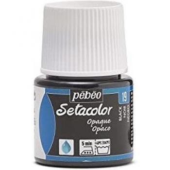 Setacolor Tinta Opaca para Tejidos 45ml - Negro 19