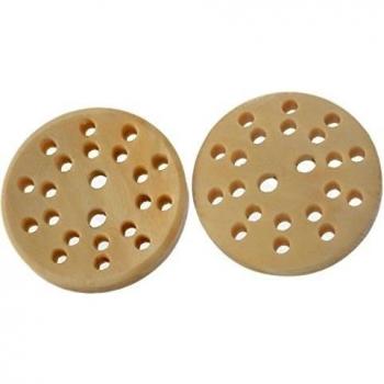 leskyram (TM) DIY Botones de Madera de color natural Twenty-Two accesorios de costura de agujeros 50pcs
