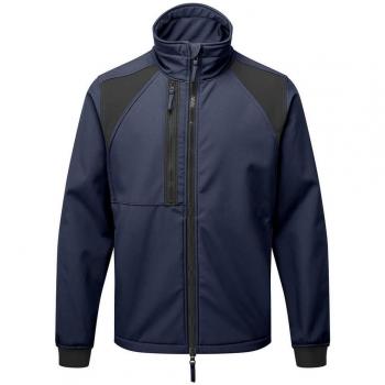 Chaqueta Softshell Portwest WX2 con Forro Polar y Tejido Elástico (2 Capas) CD870 en Azul Marino