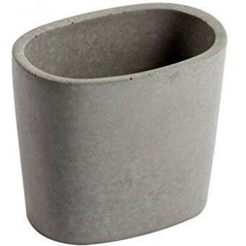 Porta cepillos de encimera modelo Horus color gris en cemento