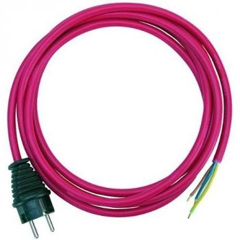 Cable de Alimentación IP44 3m Rojo H05RR-F 3G1,5