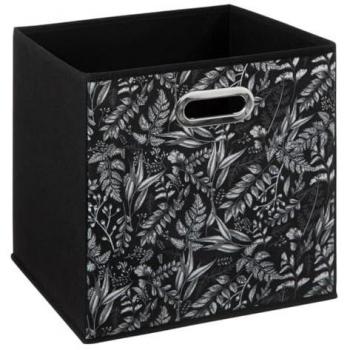 Caja de almacenamiento de tela plegable - Cesta organizadora floral 31x31x31 cm - 5 FIVE