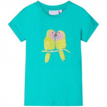 Camiseta infantil verde menta 92