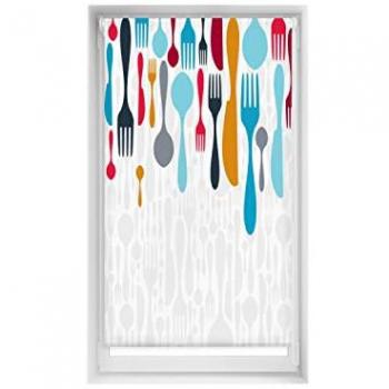 Estor Enrollable Estampado EasyFix Sin Taladrar 90x150 cm - Diseño Único y Práctico para Ventana