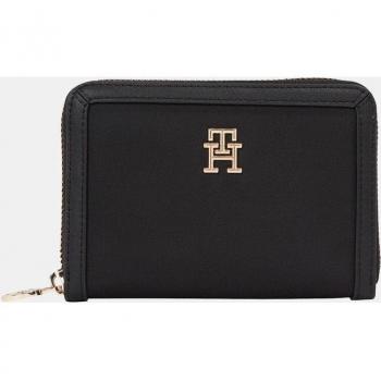 Tommy Hilfiger Th Essential S Cartera Mediana con Cremallera en Negro