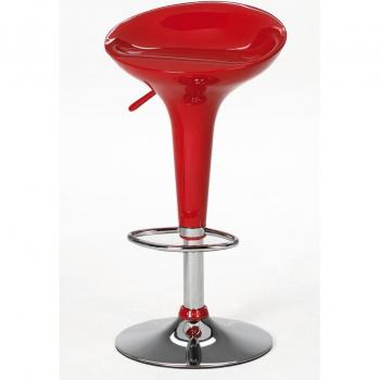 Kit Closet 5020317002 - taburete alto bar Rex, rojo, 88 x 38 x 38