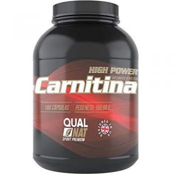 L-Carnitina Pura 180 Cápsulas| Suplemento Deportivo L-Carnitina Potente Natural Alta Concentracion| QUALNAT