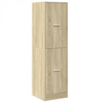 Armario botiquín de madera de ingeniería Sonoma 40x41x144,5 cm