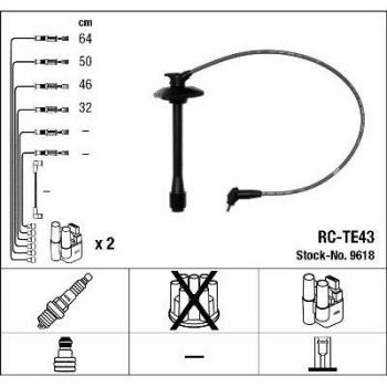 Juego de cables de encendido NGK 9618, tipo: cables de encendido, características: alta calidad, resistencia al calor, diseño específico para vehículos, fácil instalación