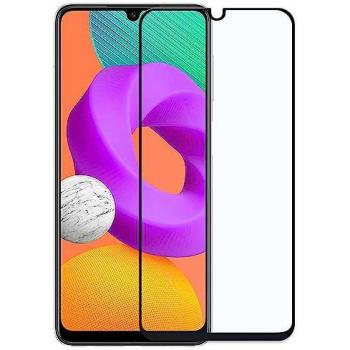 Protector de Pantalla Cristal Templado con Marco Negro para Samsung Galaxy A22 4G/M22/M32 4G, Vidrio Premium con Borde 9D, Dureza 9H, Antigolpes,
