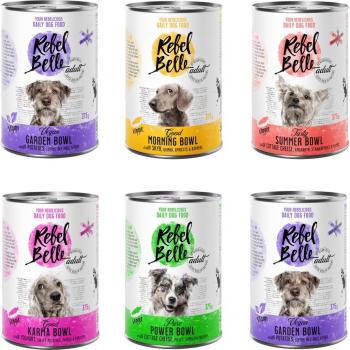 Rebel Belle Adult comida vegetariana y vegana para perros - Pack mixto - 6 x 375 g