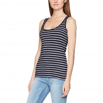 edc by ESPRIT 047cc1k054, Camiseta sin Mangas para Mujer, Azul