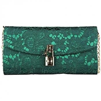 Dolce&Gabbana bolso de mano pochette mujer nuevo dolce pizzo taormina verde