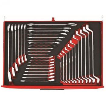 Juego de 37 llaves combinadas Tengtools TTESP37, Cromo Vanadio