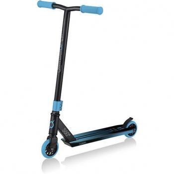 Patinete Stunt GS 360 azul - Patinete de stunt, color azul, diseño resistente, ruedas de alta calidad para trucos, manillar ajustable en altura, plataforma antideslizante, adecuado para principiantes y expertos