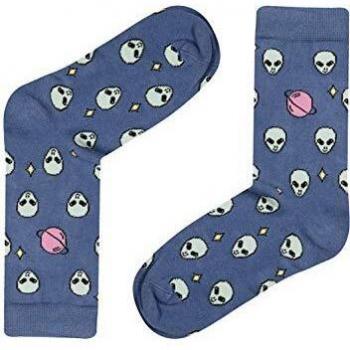 JOHN FRANK Women's Printed Socks Blue