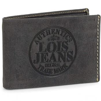 Lois - 12386 Cartera Monedero Billetero Tarjetero Hombre de Piel Genuina. Porta Monedas Exterior. 10 Compartimentos Tarjetas y documentación, 1 para Billetes, Color Negro