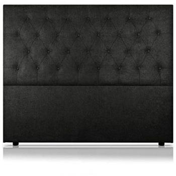 Cabecero Afrodita Tapizado Nido Antimanchas Negro 100x120cm de SonnoMattress