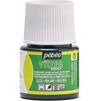 Pintura Brillante para Vidrio Vitrea 160 - Verde de Oriente - 45 ml