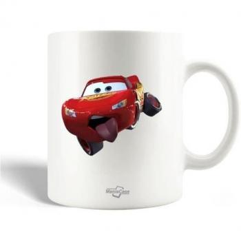Taza de Cerámica Flash McQueen - Auto de Dibujos Animados y Videojuegos