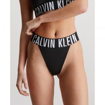 Calvin Klein - Tanga de tiro alto Intense Power para mujer, diseño High Leg en color negro
